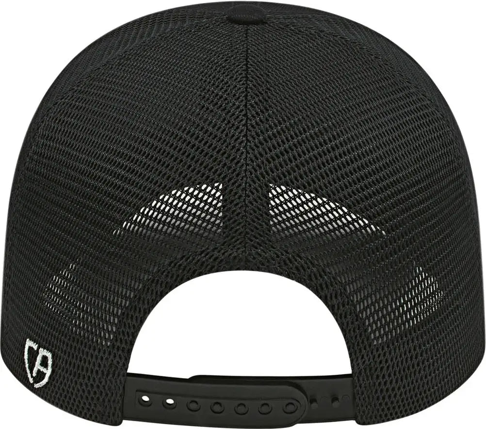 Cap America I8525 Flexfit 110 Ribbed Triblend Trucker Mesh Back - Black - Osfm