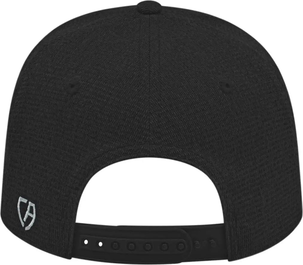 Cap America I8526 Flexfit 110 Ribbed Triblend Snap Back - Black - Osfm