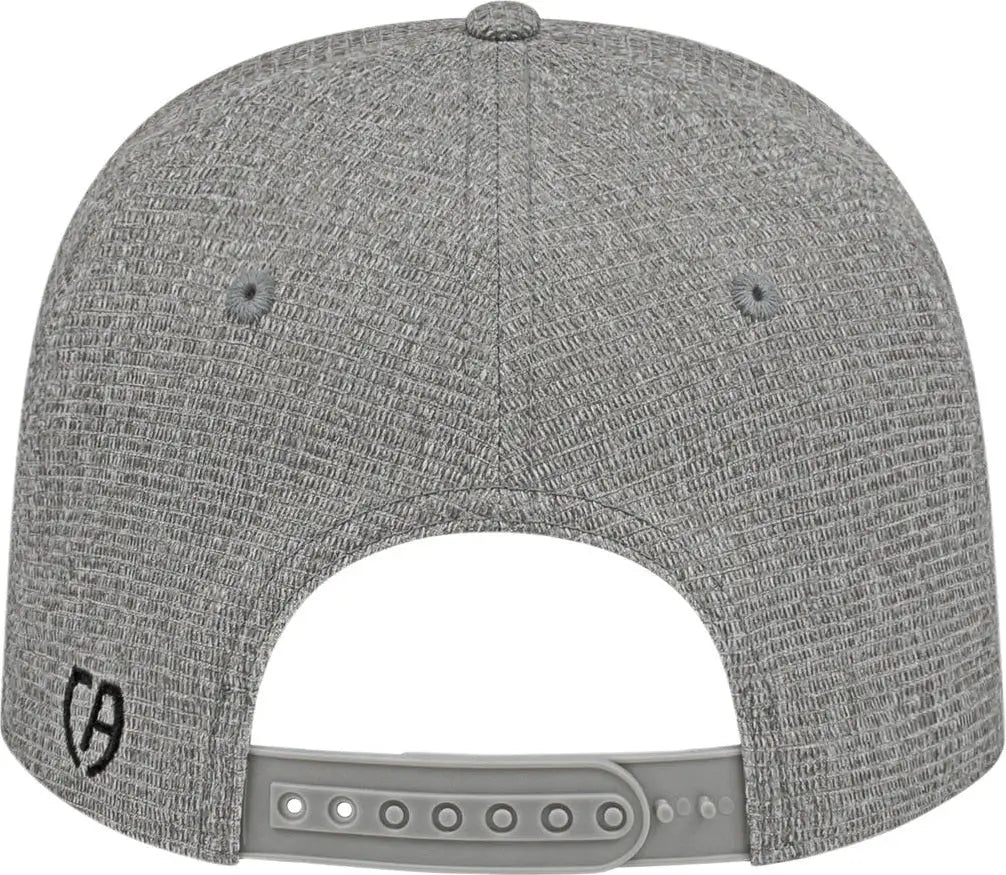 Cap America I8526 Flexfit 110 Ribbed Triblend Snap Back - Heather Gray - Osfm