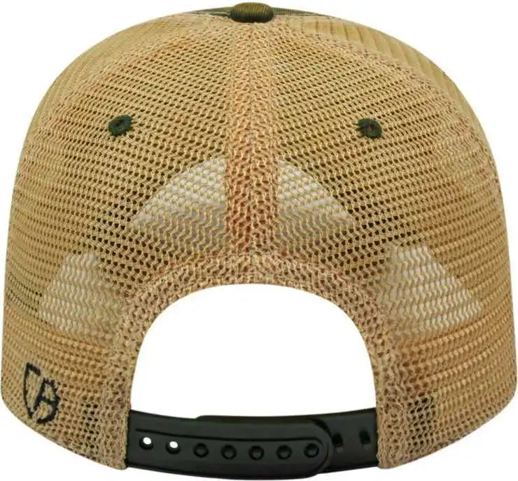 Cap America I8527 Premium Vintage Washed Mesh Back Green Khaki / one Size Fits Most