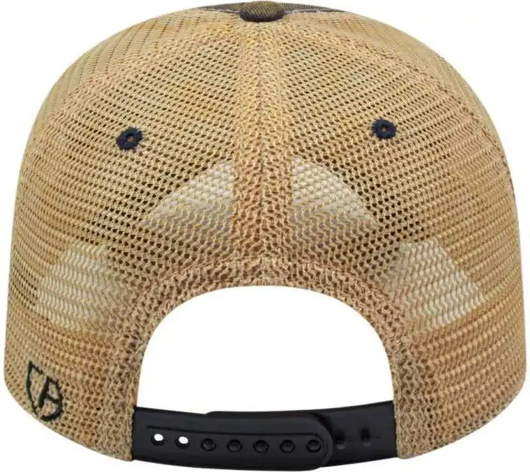 Cap America I8527 Premium Vintage Washed Mesh Back Navy Khaki / one Size Fits Most