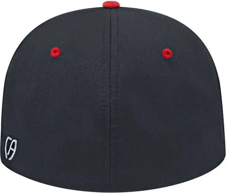 Cap America I8530 Flexfit Full Fabric Performance Black Red