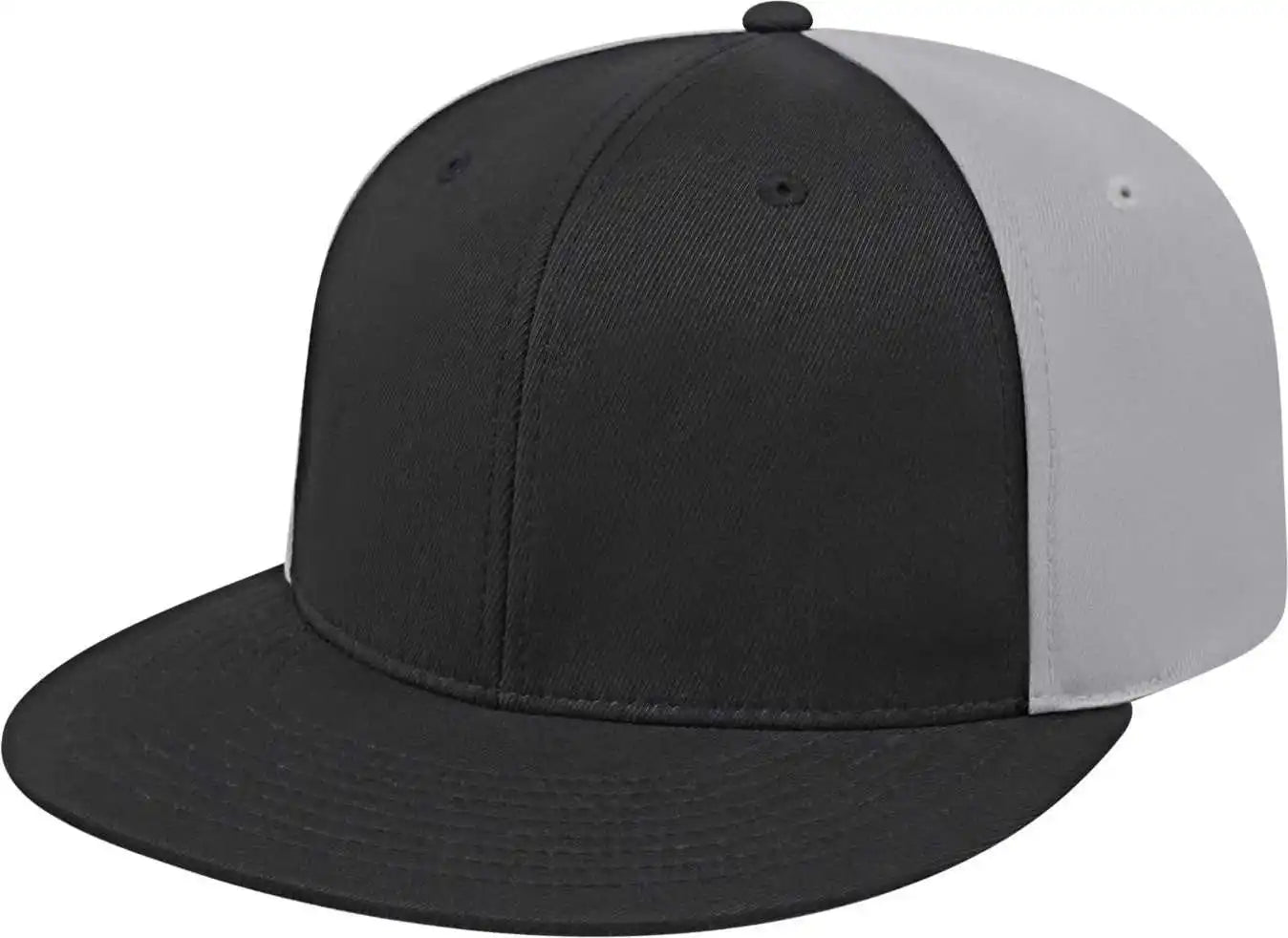 Cap America I8530 Flexfit Full Fabric Performance - Black Silver - Xs