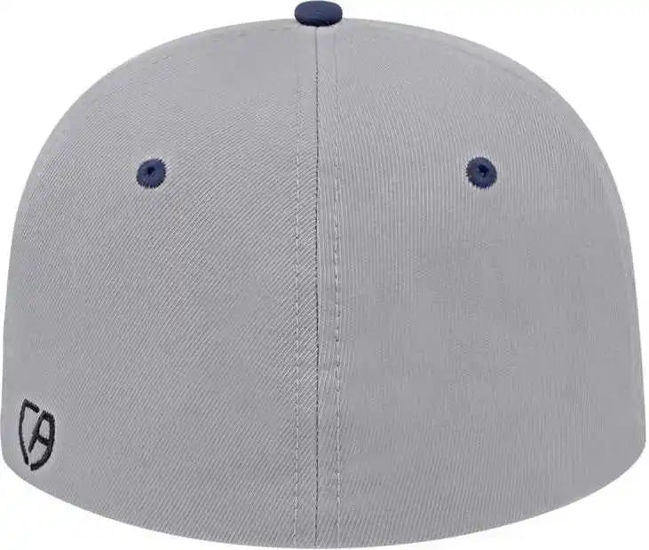 Cap America I8530 Flexfit Full Fabric Performance Silver Navy