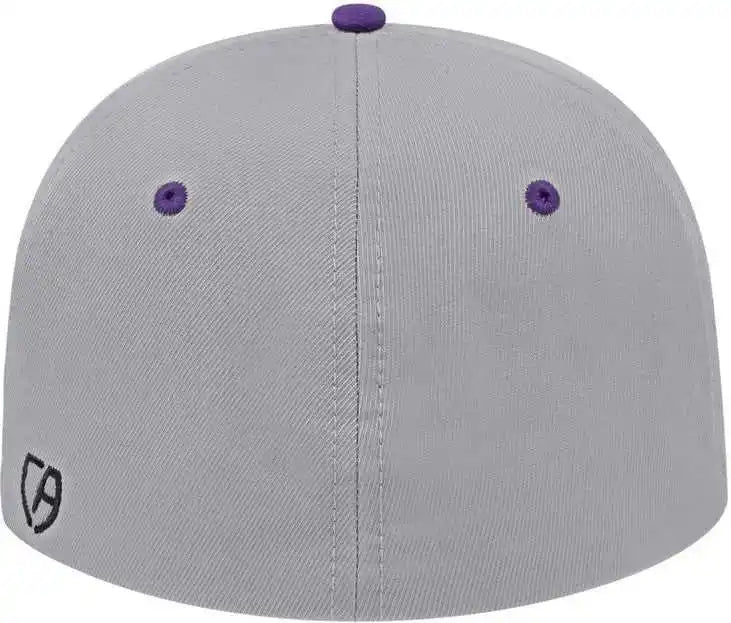 Cap America I8530 Flexfit Full Fabric Performance Silver Purple