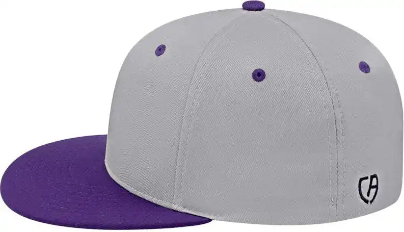 Cap America I8530 Flexfit Full Fabric Performance Silver Purple