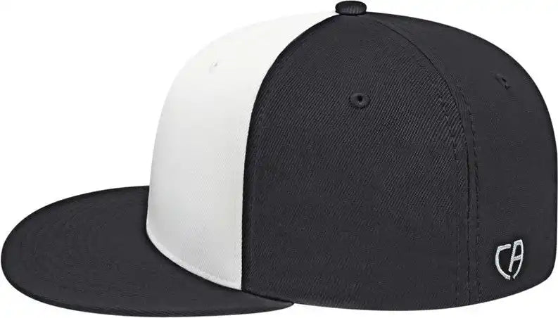 Cap America I8530 Flexfit Full Fabric Performance White Black