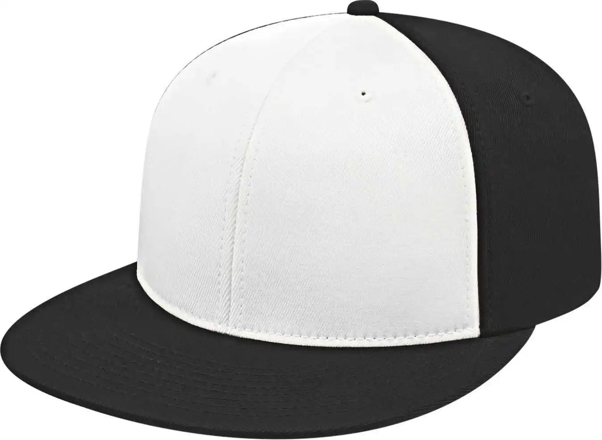 Cap America I8530 Flexfit Full Fabric Performance White Black / Xs