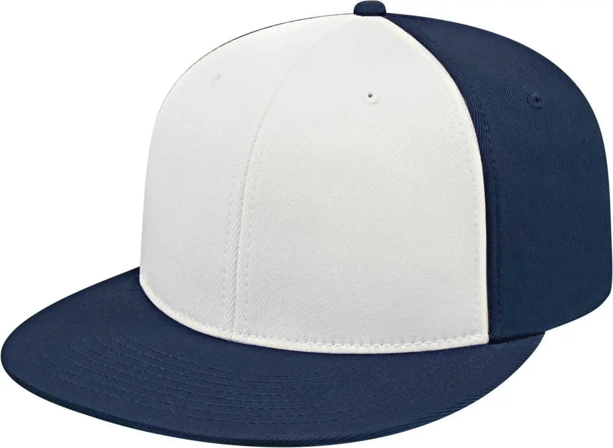 Cap America I8530 Flexfit Full Fabric Performance - White Navy - Xs