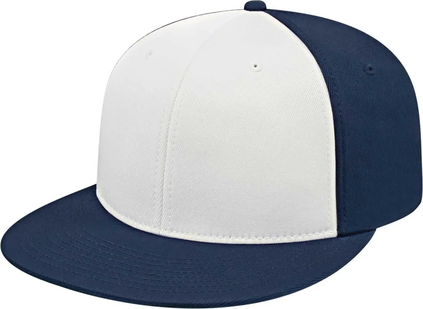 Cap America I8530 Flexfit Full Fabric Performance - White Navy - Xs