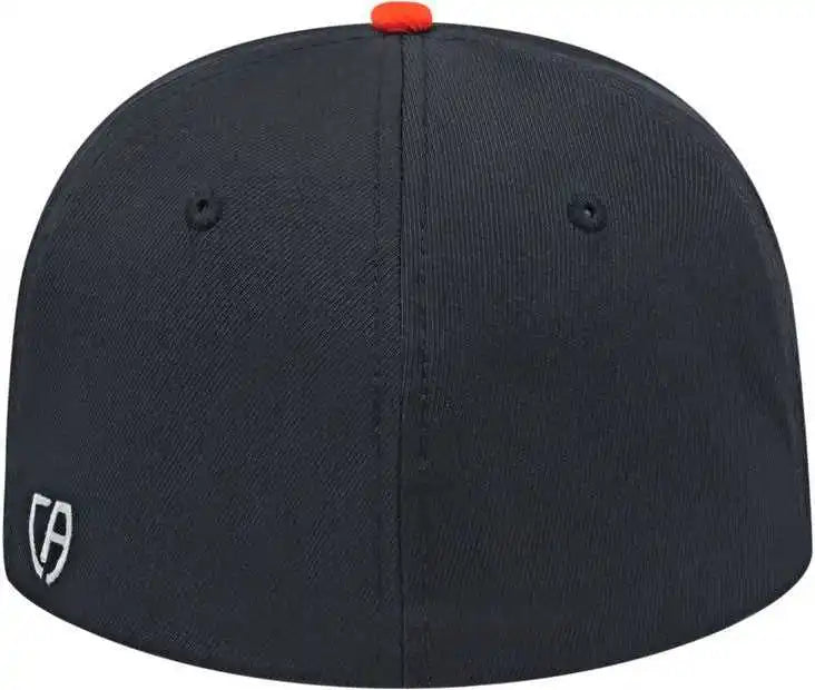 Cap America I8530 Flexfit Full Fabric Performance White Orange Black
