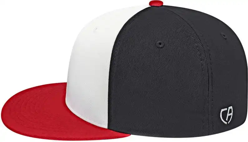 Cap America I8530 Flexfit Full Fabric Performance White Red Black