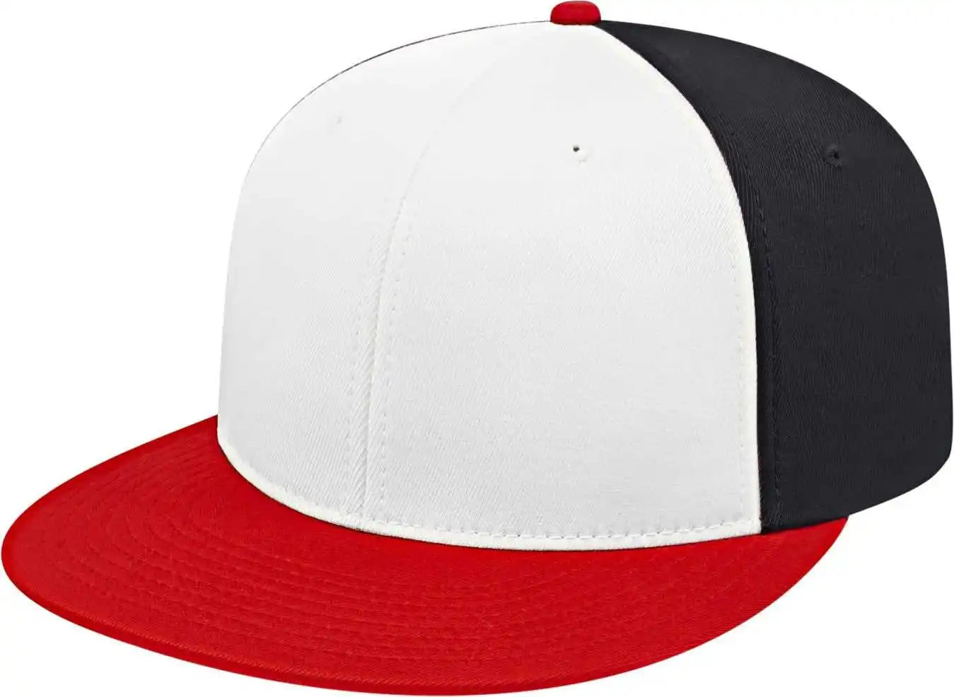 Cap America I8530 Flexfit Full Fabric Performance White Red Black / Xs