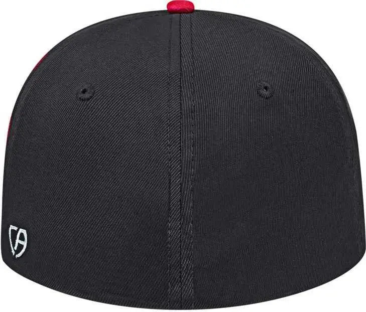 Cap America I8530 Flexfit Full Fabric Performance - White Red Black