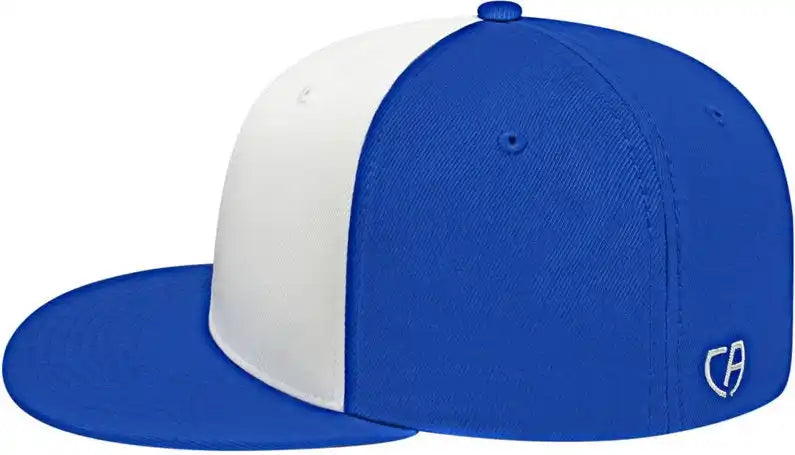 Cap America I8530 Flexfit Full Fabric Performance White Royal