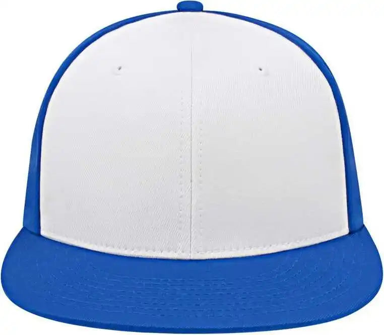 Cap America I8530 Flexfit Full Fabric Performance White Royal / Xs