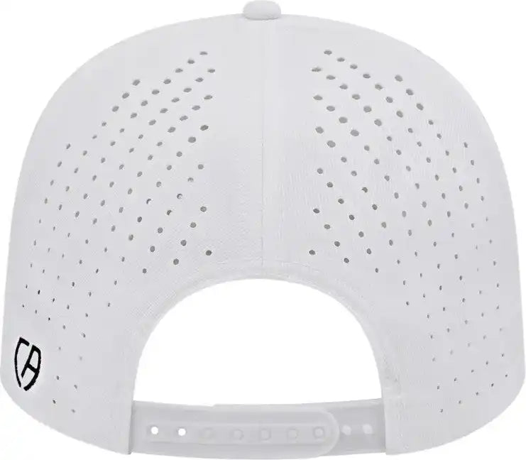 Cap America I8533 Flexfit 110 Perforated Performance Snap Back White / one Size Fits Most