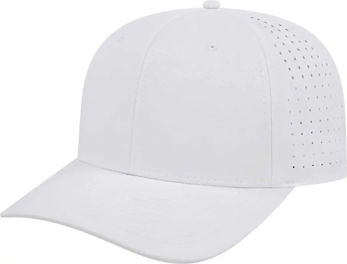 Cap America I8533 Flexfit 110 Perforated Performance Snap Back White / one Size Fits Most