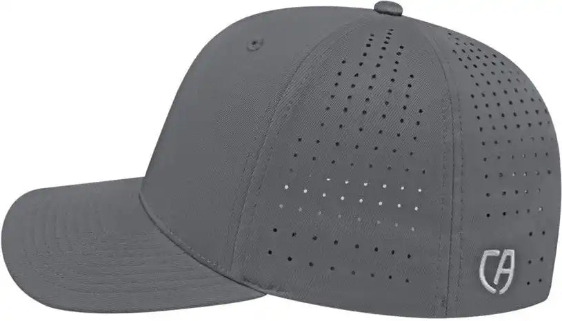 Cap America I8533 Flexfit 110 Perforated Performance Snap Back Graphite / one Size Fits Most