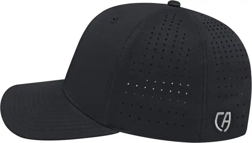 Cap America I8533 Flexfit 110 Perforated Performance Snap Back Black / one Size Fits Most