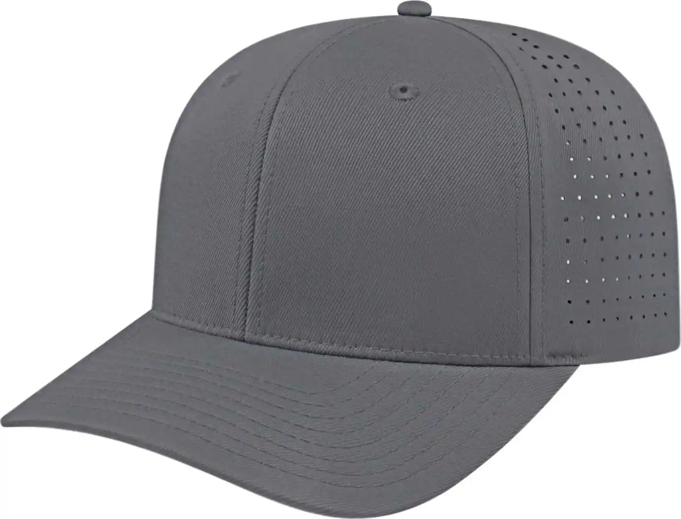 Cap America I8533 Flexfit 110 Perforated Performance Snap Back Graphite / one Size Fits Most