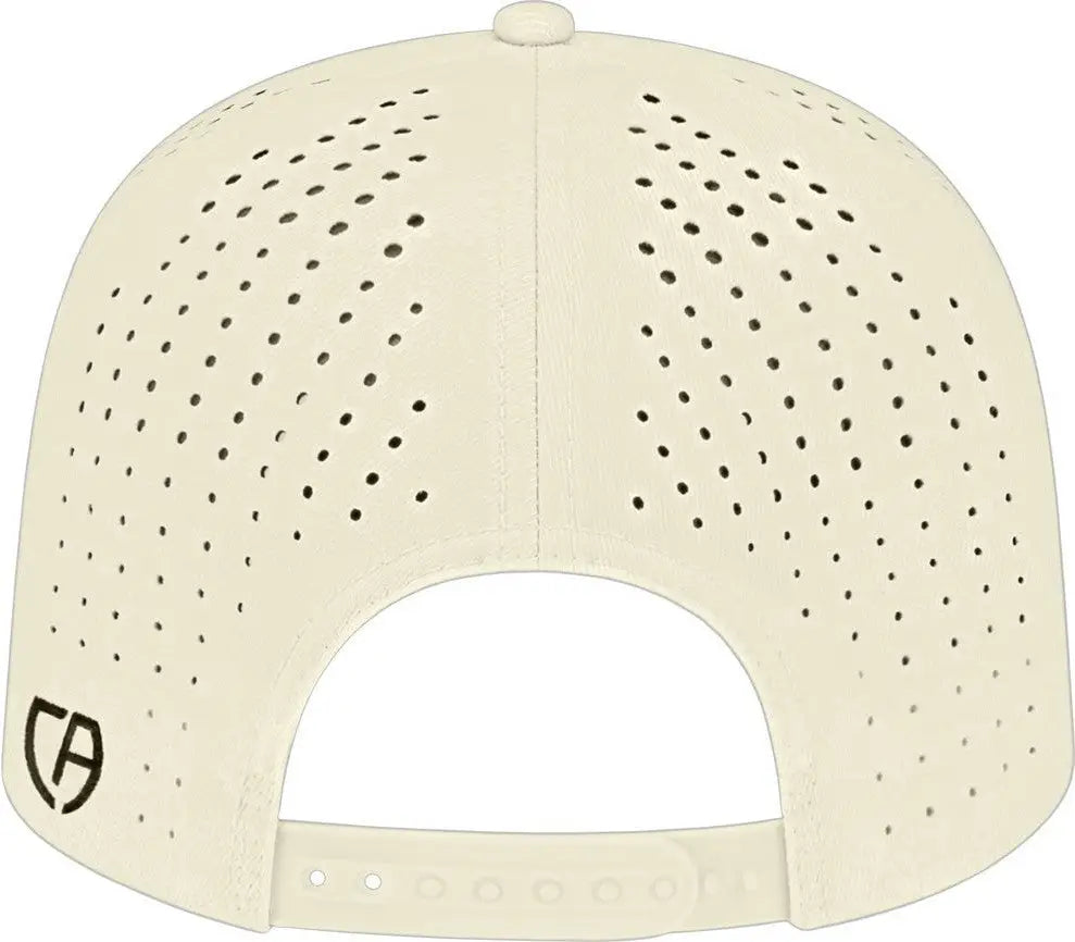 Cap America I8533 Flexfit 110 Perforated Performance Snap Back - Cream - one Size Fits Most