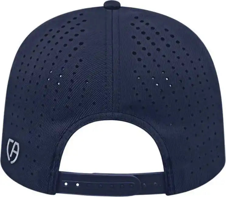 Cap America I8533 Flexfit 110 Perforated Performance Snap Back Navy / one Size Fits Most