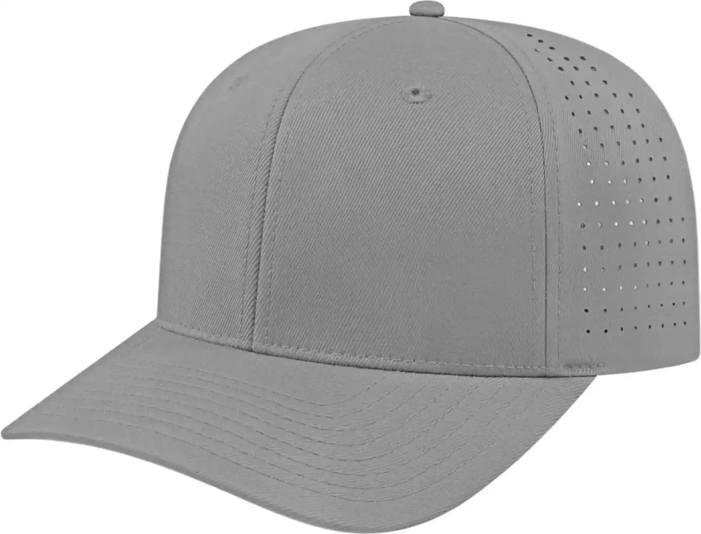 Cap America I8533 Flexfit 110 Perforated Performance Snap Back - Silver - one Size Fits Most