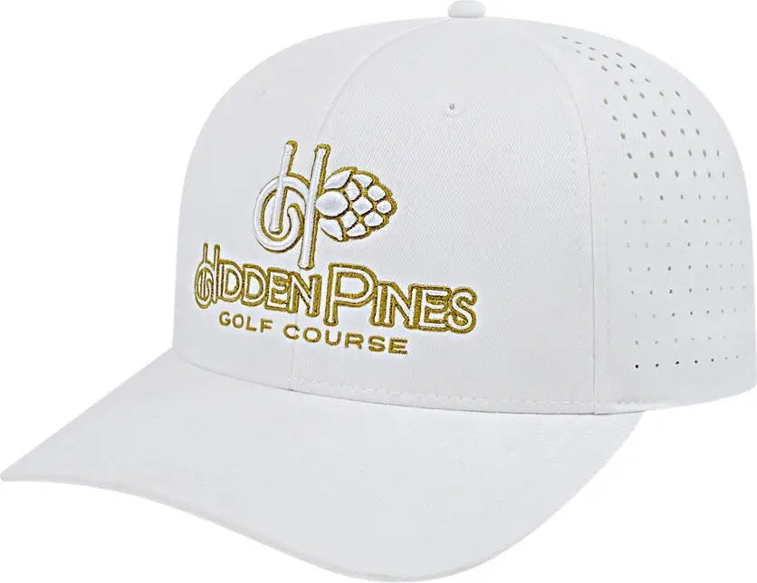 Cap America I8533 Flexfit 110 Perforated Performance Snap Back - White - one Size Fits Most