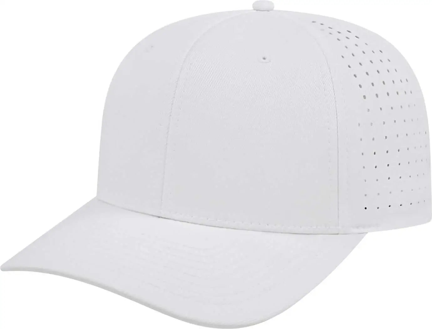 Cap America I8533 Flexfit 110 Perforated Performance Snap Back - White - one Size Fits Most