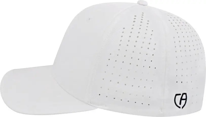 Cap America I8533 Flexfit 110 Perforated Performance Snap Back - White - one Size Fits Most