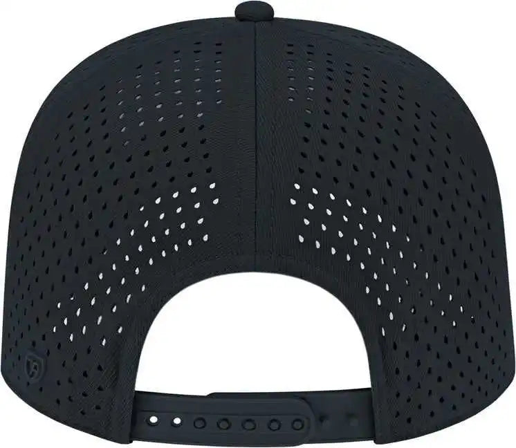 Cap America I8540 Premium Water-resistant Perforated - Black - one Size Fits Most