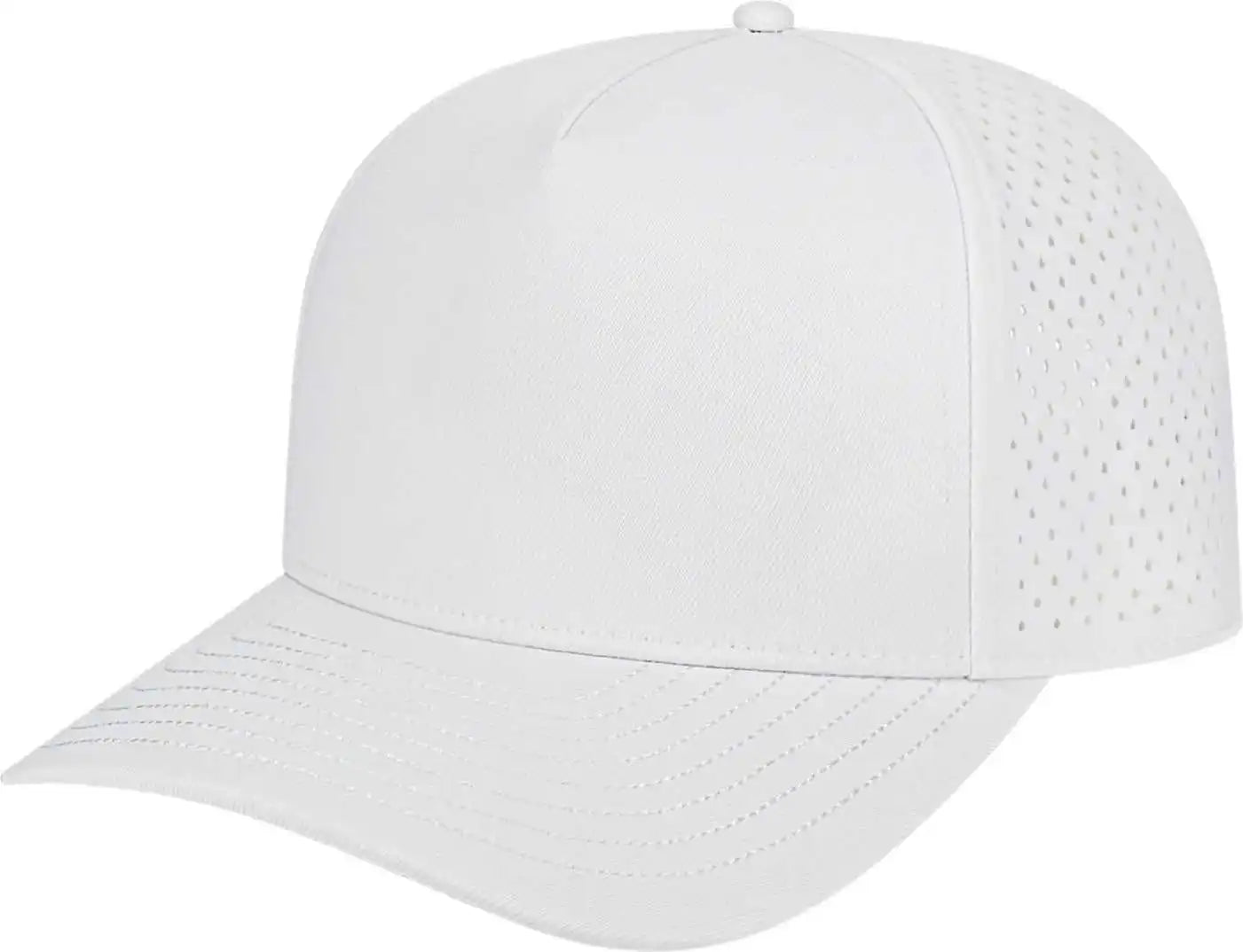 Cap America I8540 Premium Water-resistant Perforated - White - one Size Fits Most