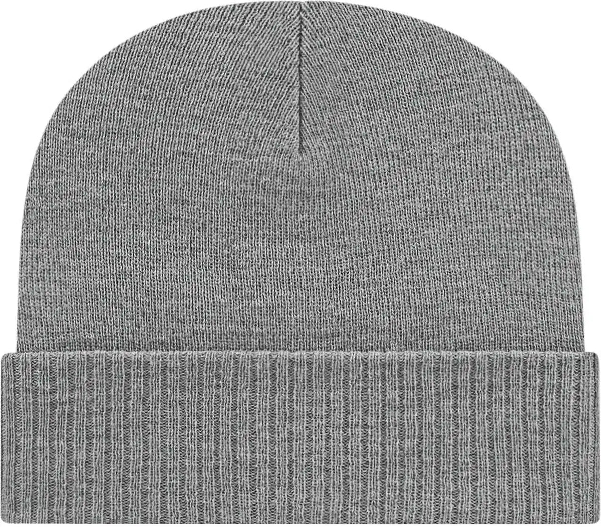 Cap America Ik22 Knit with Ribbed Cuff Beanie - Heather