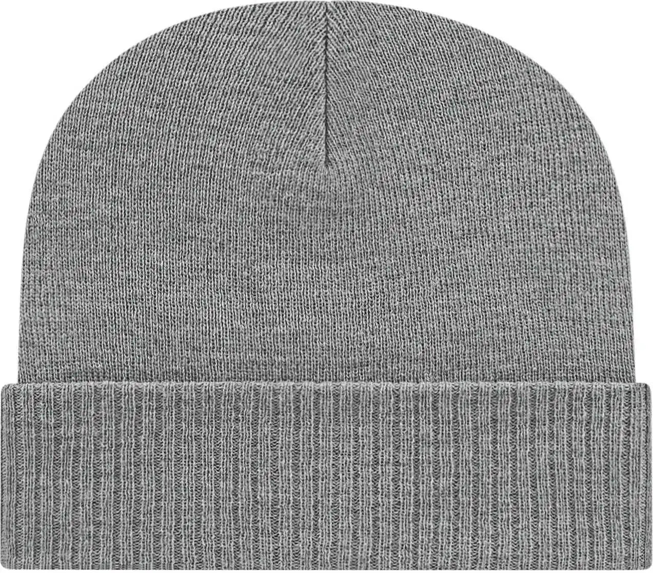 Cap America Ik22 Knit with Ribbed Cuff Beanie - Heather