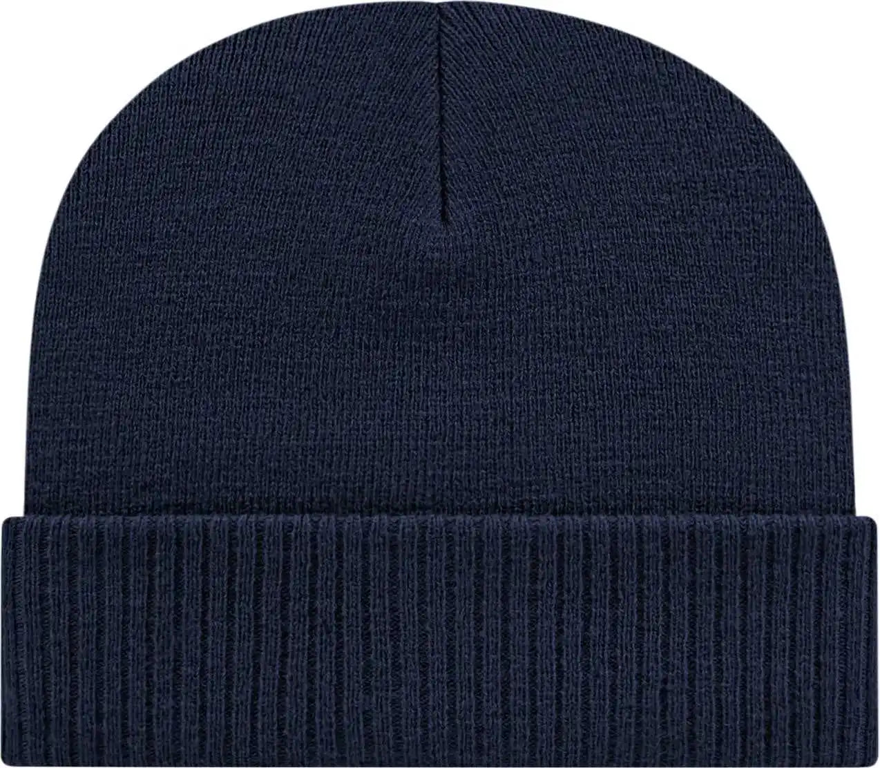 Cap America Ik22 Knit with Ribbed Cuff Beanie - Navy - one Size Fits Most