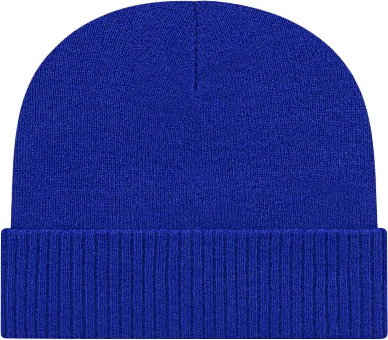 Cap America Ik22 Knit with Ribbed Cuff Beanie - Royal - one Size Fits Most