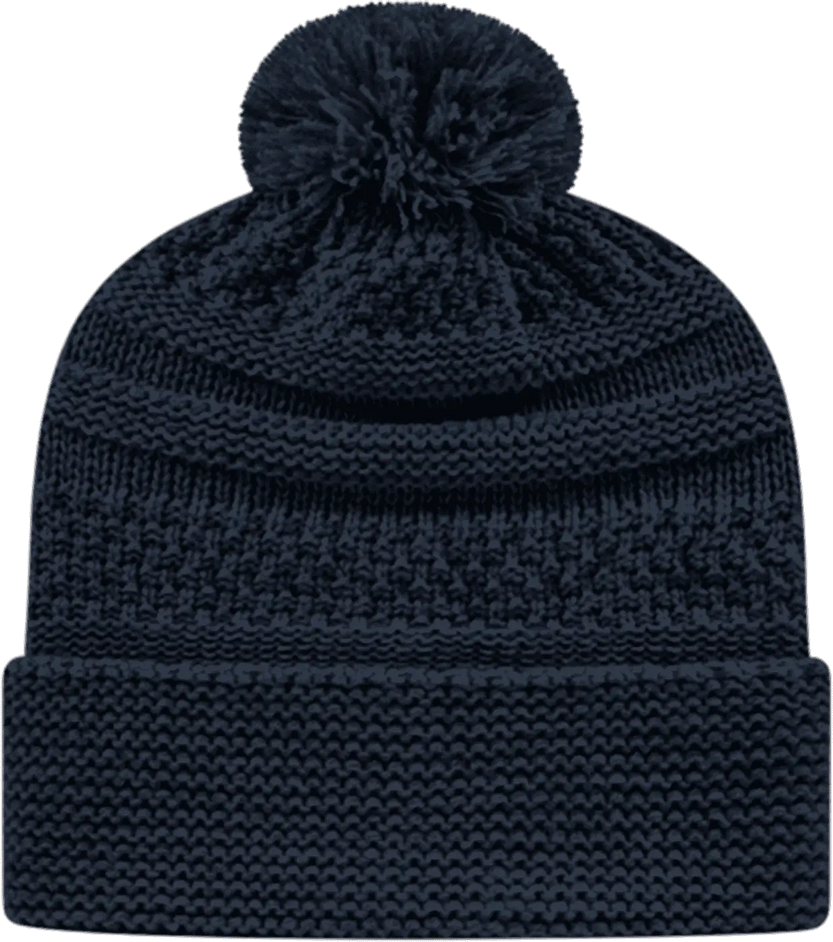 Cap America Ik55 Cable Knit Beanie - Navy