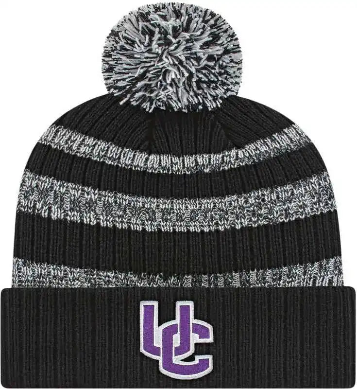 Cap America Ik57 Heavy Ribbed Knit with Cuff Beanie - Black White - one Size Fits Most