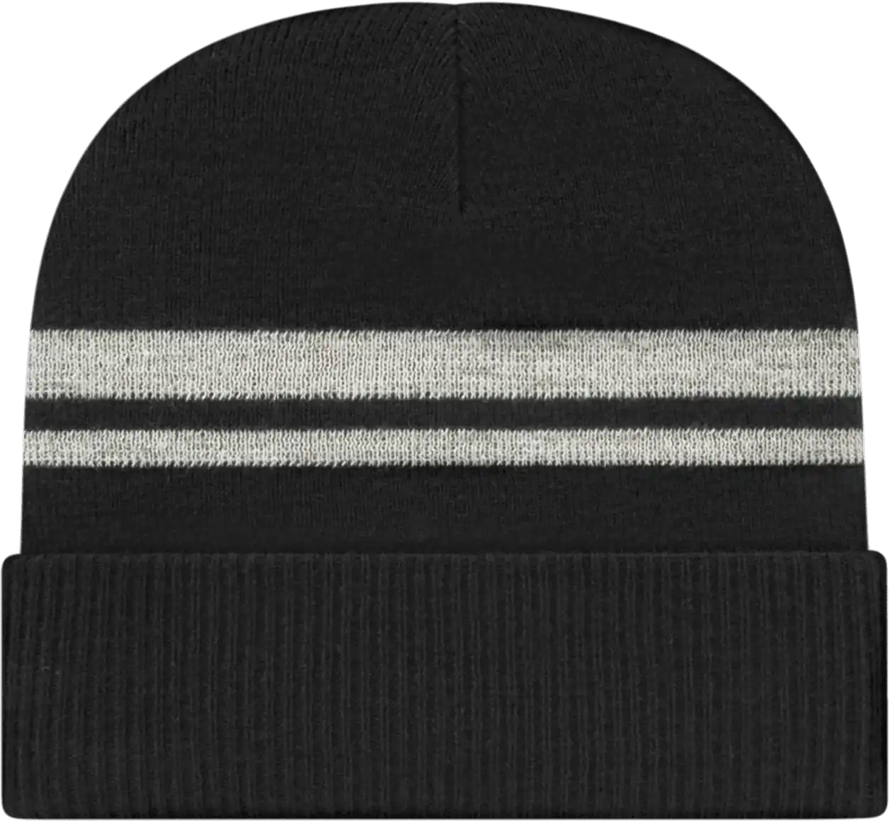 Cap America Ik59 Reflective Knit with Cuff Beanie - Black