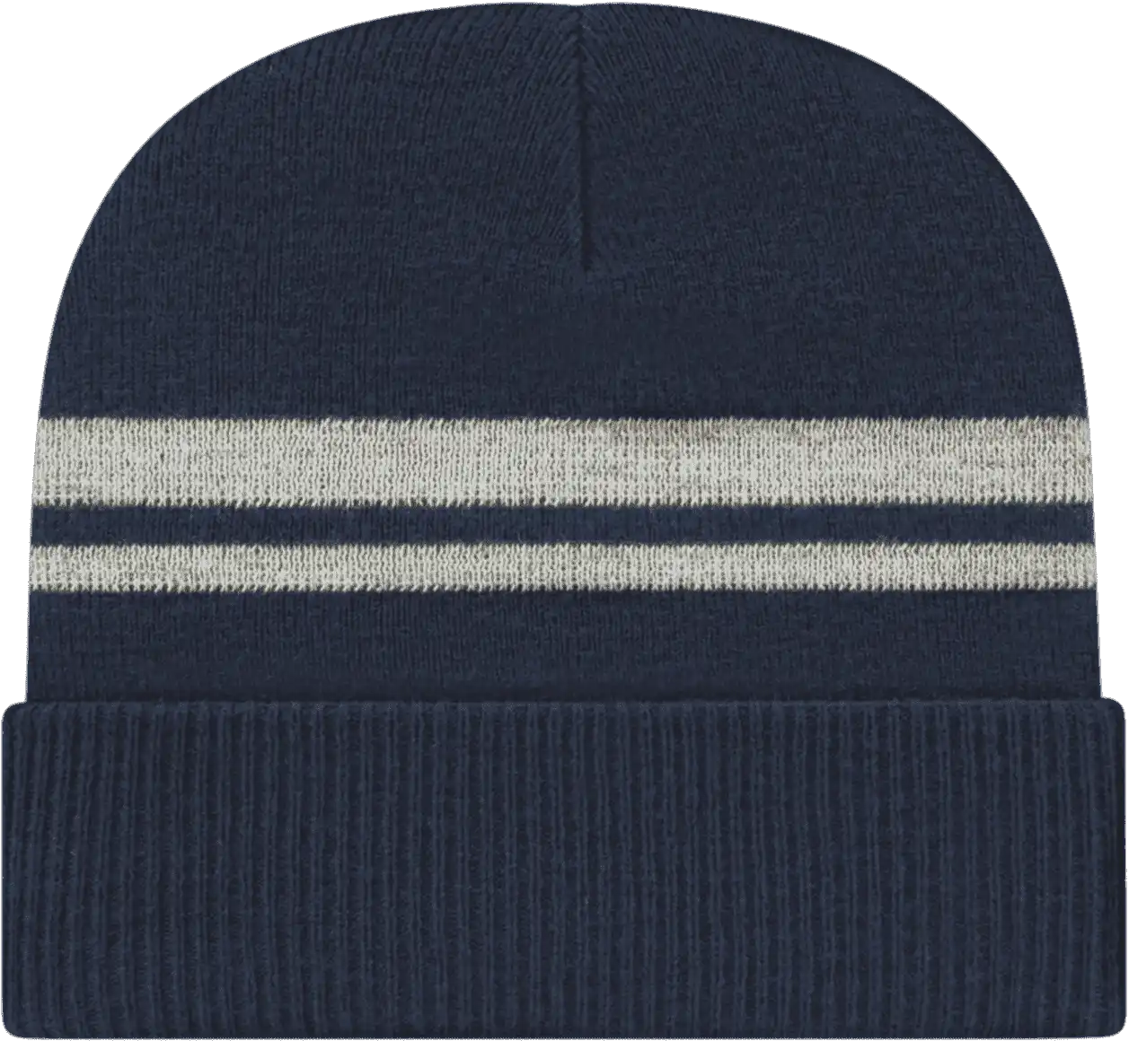 Cap America Ik59 Reflective Knit with Cuff Beanie - Navy - one Size Fits Most