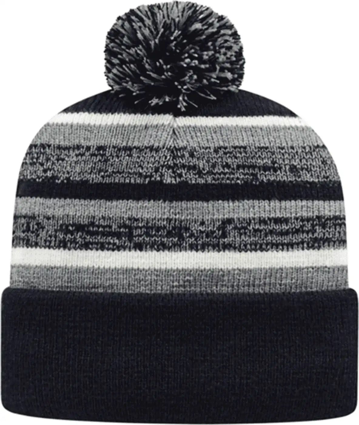Cap America Ik65 Fleece Lined Knit with Cuff Beanie Heather Navy White Gray / one Size Fits Most