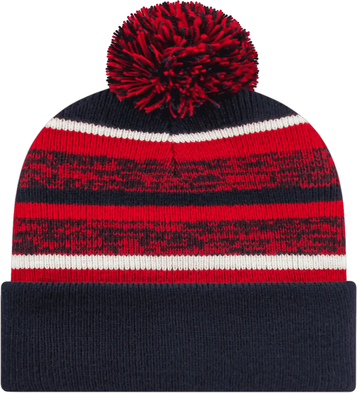 Cap America Ik65 Fleece Lined Knit with Cuff Beanie Navy Red White / one Size Fits Most
