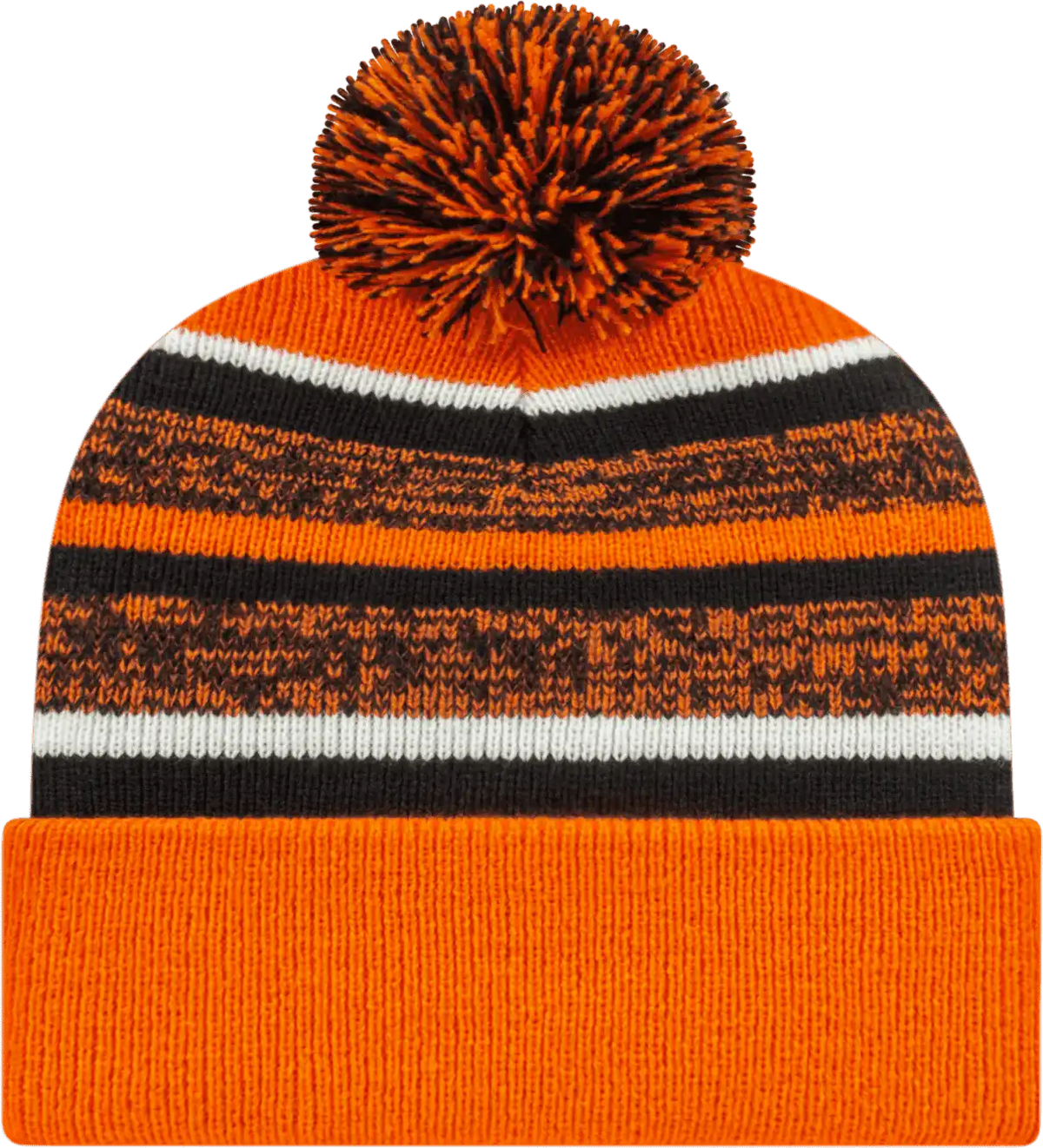 Cap America Ik65 Fleece Lined Knit with Cuff Beanie Orange Black White / one Size Fits Most