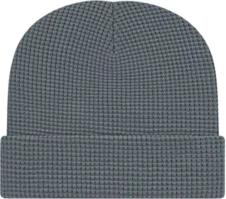 Cap America Ik70 in Stock Waffle Beanie with Cuff - Slate