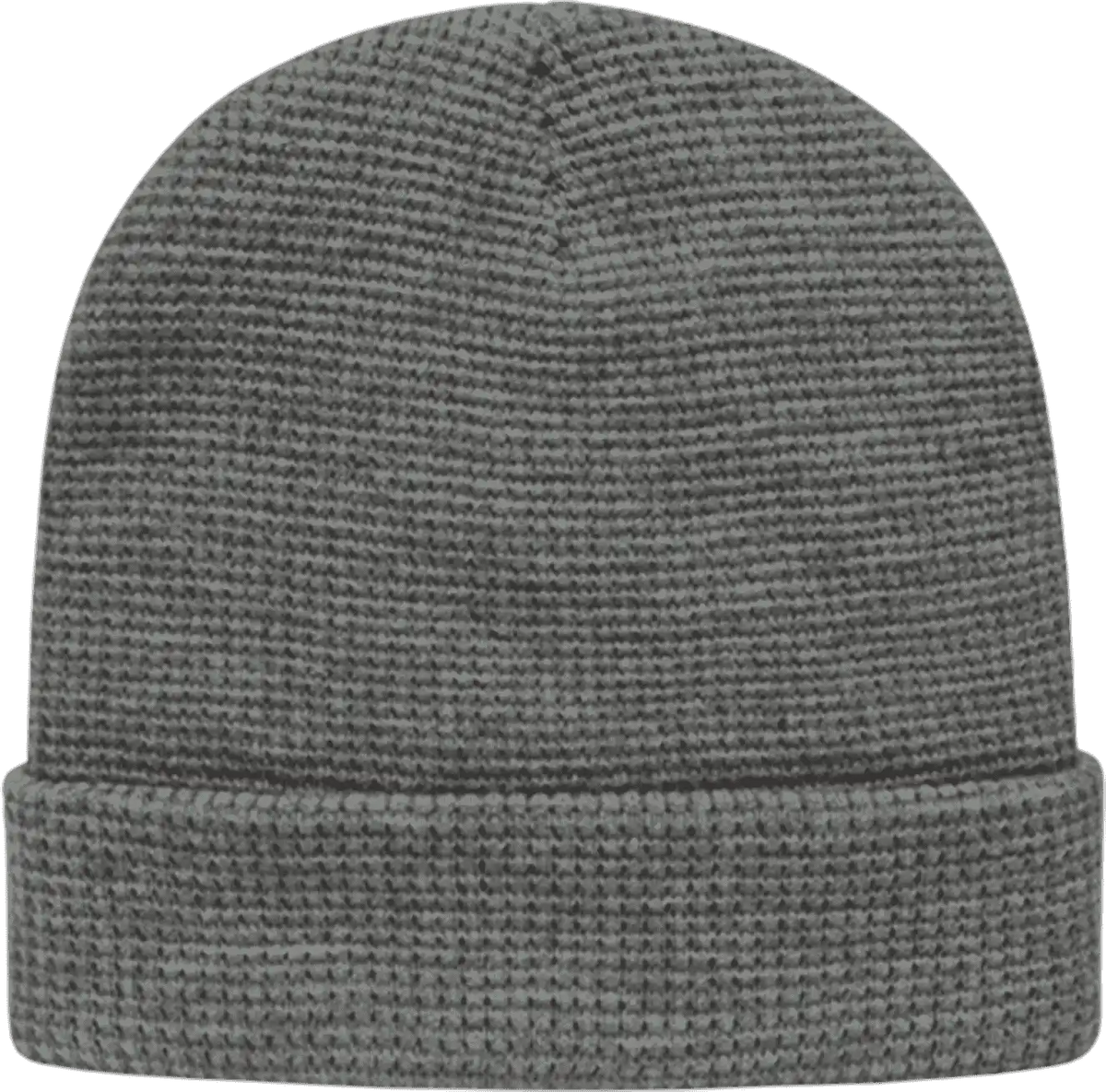 Cap America Ik70 in Stock Waffle Knit Beanie with Cuff - Light Heather - Gray / one Size Fits Most