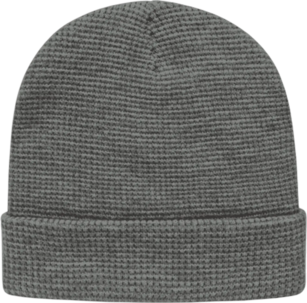 Cap America Ik70 in Stock Waffle Knit Beanie with Cuff - Light Heather - Gray / one Size Fits Most
