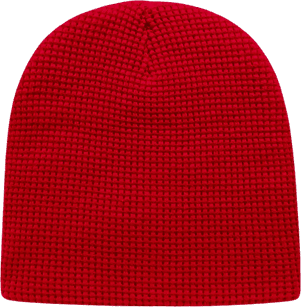 Cap America Ik75 in Stock Waffle Beanie - Red - one Size Fits Most