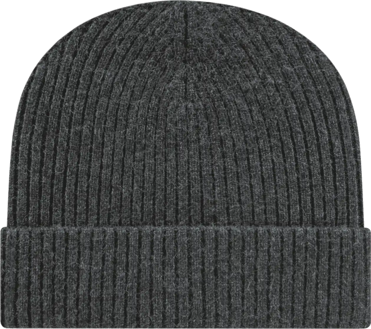 Cap America Ik8550 Premium Cuffed Knit Beanie - Dark Heather - Gray / one Size Fits Most
