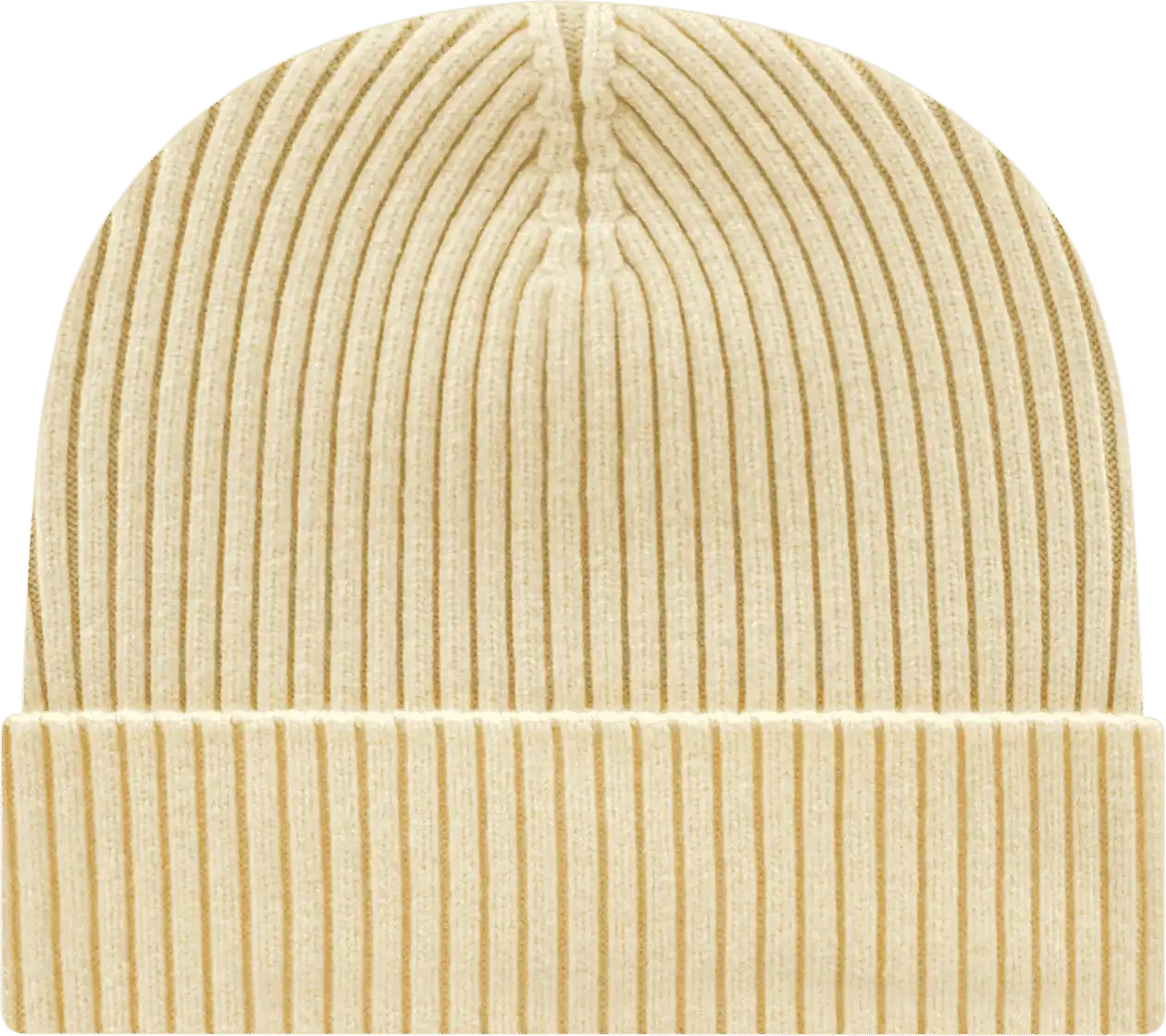 Cap America Ik8550 Premium Cuffed Knit Beanie - Ivory - one Size Fits Most